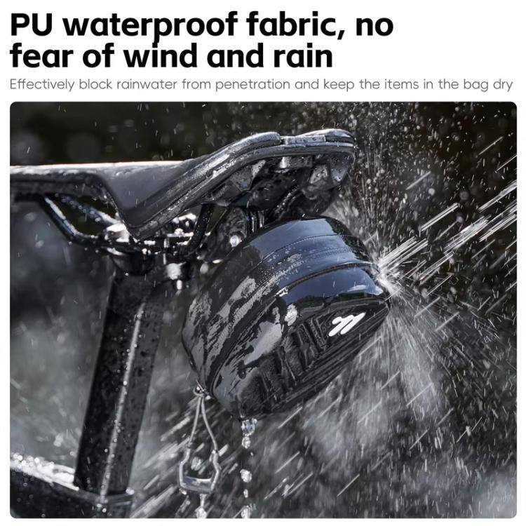 WEST BIKING Bicycle Hard-Shell Tail Bag Waterproof Quick-Release Cycling Bag