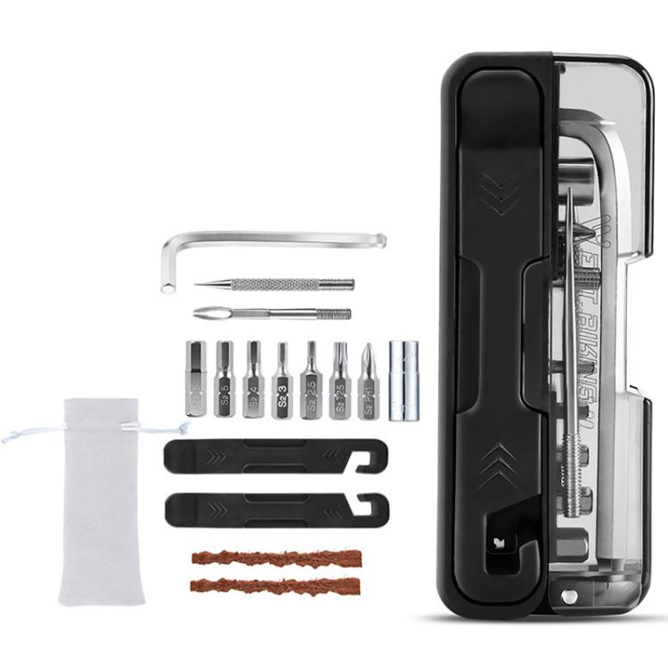 WEST BIKING 14 In 1 Bicycle Repair Tool Set Mini Multi-Functional Wrench Tool Set
