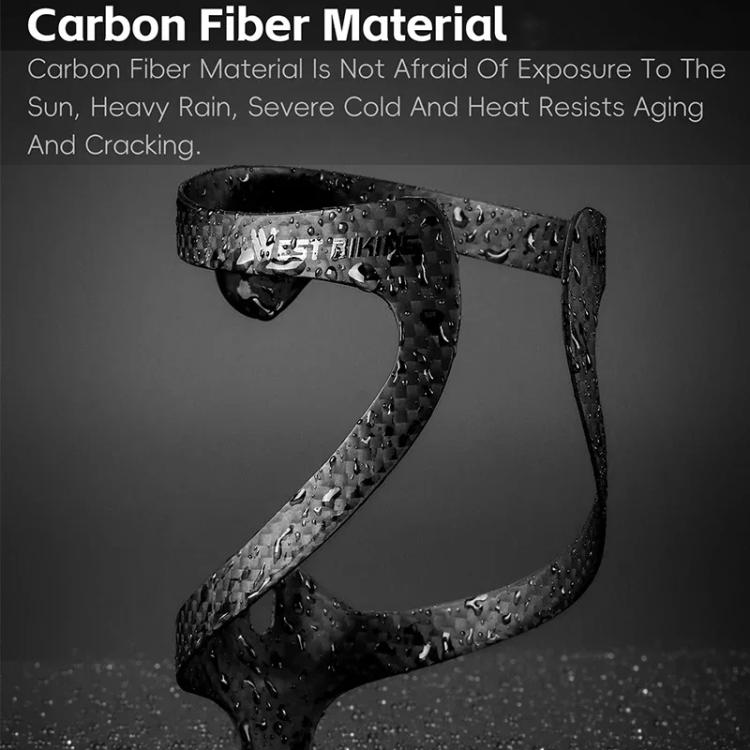WEST BIKING Bicycle Carbon Fiber Water Bottle Cage Lightweight Cycling Water Bottle Holder