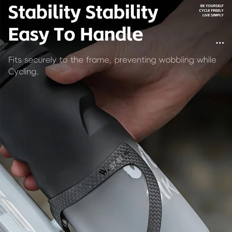 WEST BIKING Bicycle Carbon Fiber Water Bottle Cage Lightweight Cycling Water Bottle Holder