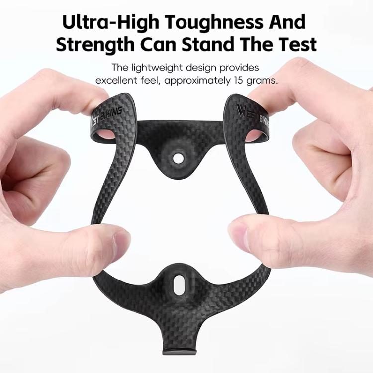 WEST BIKING Bicycle Carbon Fiber Water Bottle Cage Lightweight Cycling Water Bottle Holder