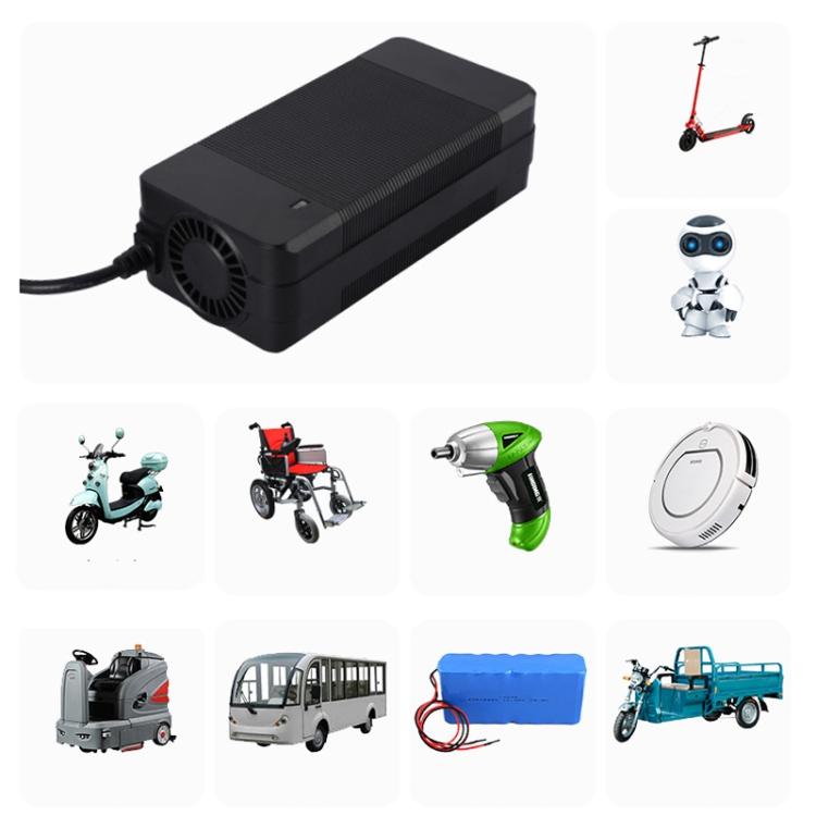 42V 4A DC Interface Electric Scooter Charger Fan Type 36V Lithium Battery Charger