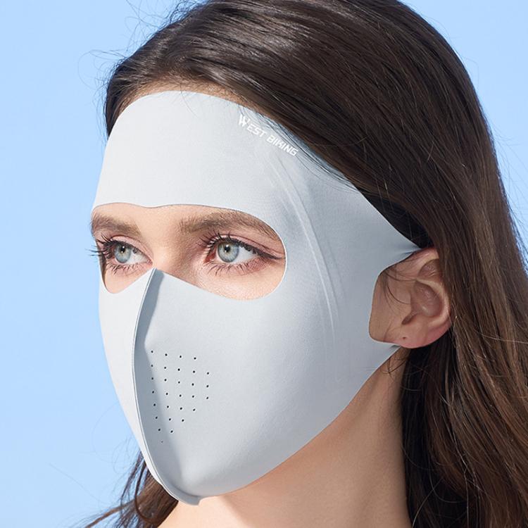 WEST BIKING Sports Cycling Face Mask Ice Silk Breathable Sun Protection Mask