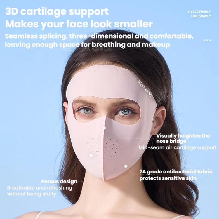 WEST BIKING Sports Cycling Face Mask Ice Silk Breathable Sun Protection Mask