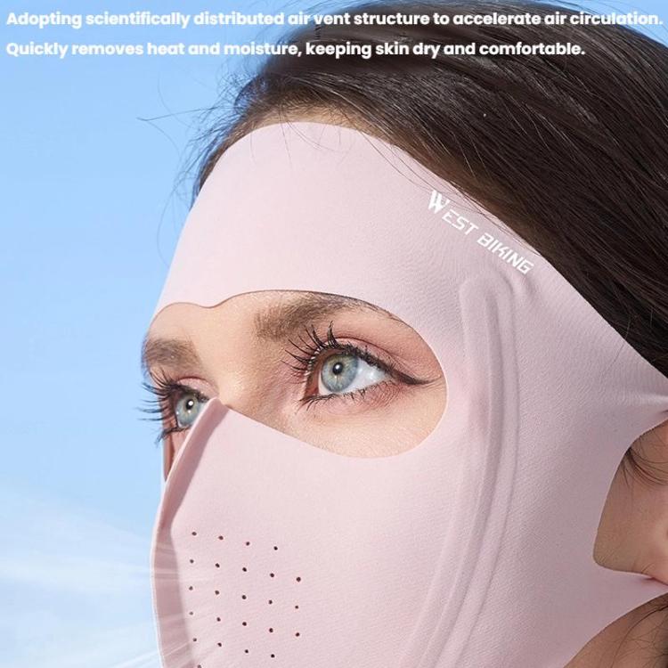 WEST BIKING Sports Cycling Face Mask Ice Silk Breathable Sun Protection Mask