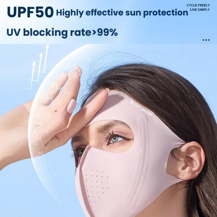 WEST BIKING Sports Cycling Face Mask Ice Silk Breathable Sun Protection Mask