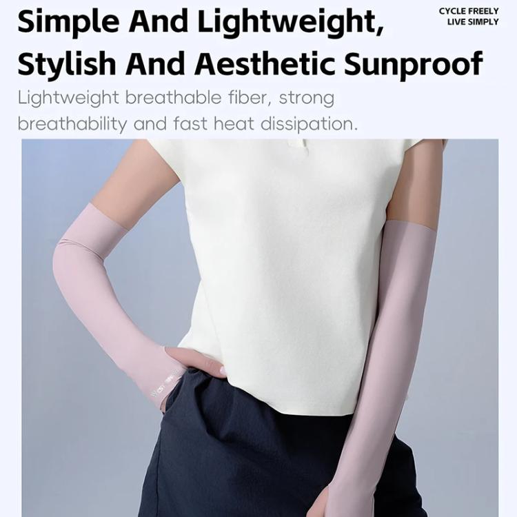 WEST BIKING 1pair Outdoor Cycling Ice Silk UV-Protective Arm Sleeves Fishing Travel Arm Protection Ice Sleeves