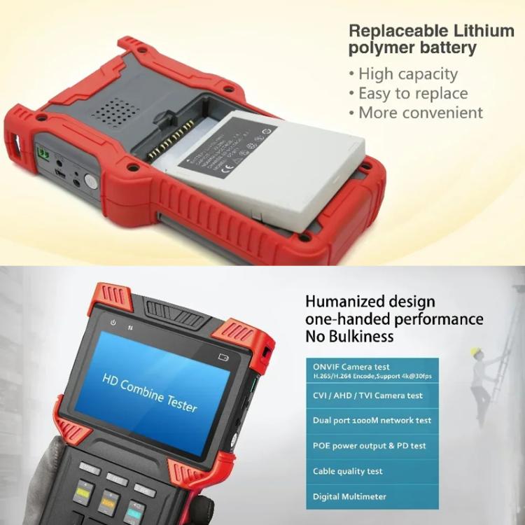 DT-T73 4 inch Engineering Tester Video Surveillance Tester