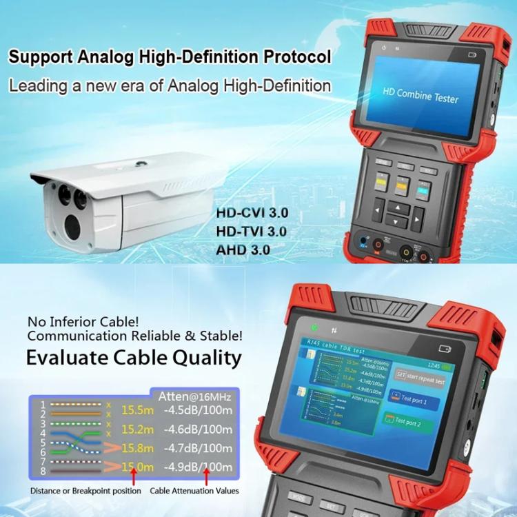 DT-T73 4 inch Engineering Tester Video Surveillance Tester