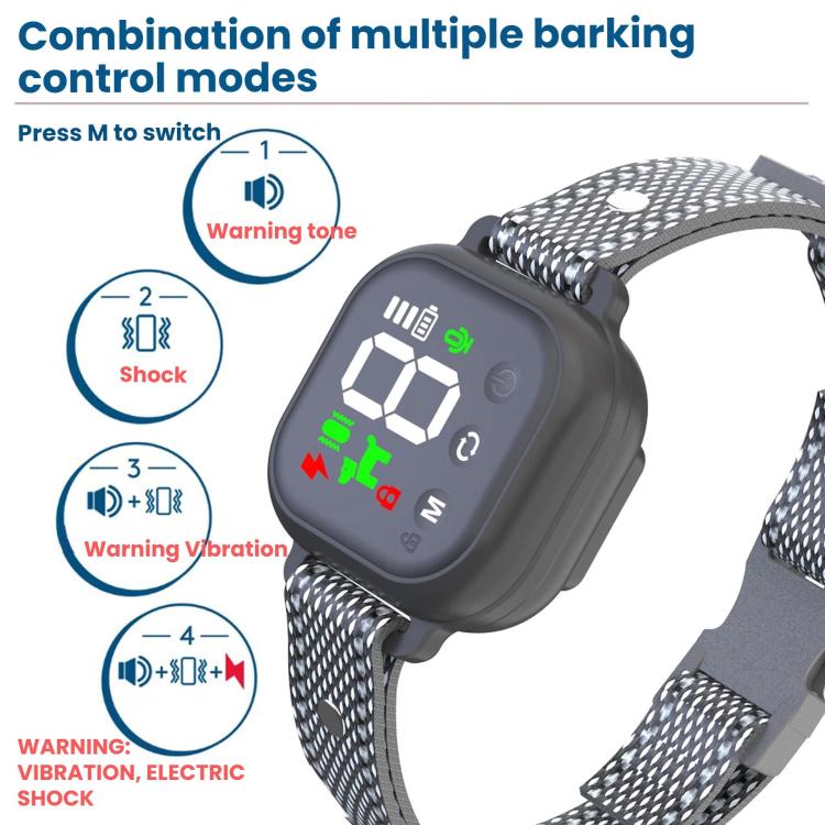 Color Screen Automatic Barking Device Dog Collar