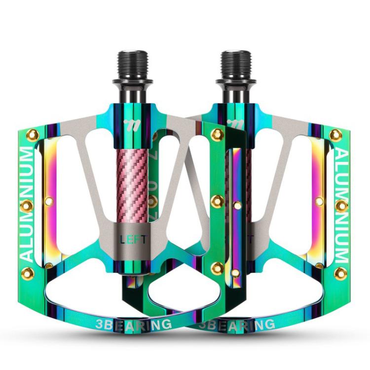 WEST BIKING 1pair Colorful Electroplated Bicycle Pedals 3 Bearing Aluminum Alloy Mountain / Road Bike Pedals