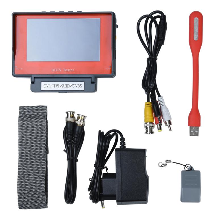 430ACT 4.3 Inch HD Surveillance Tester Analog/Coaxial AHD/TVI/CVI 8MP Supported Engineering Tool