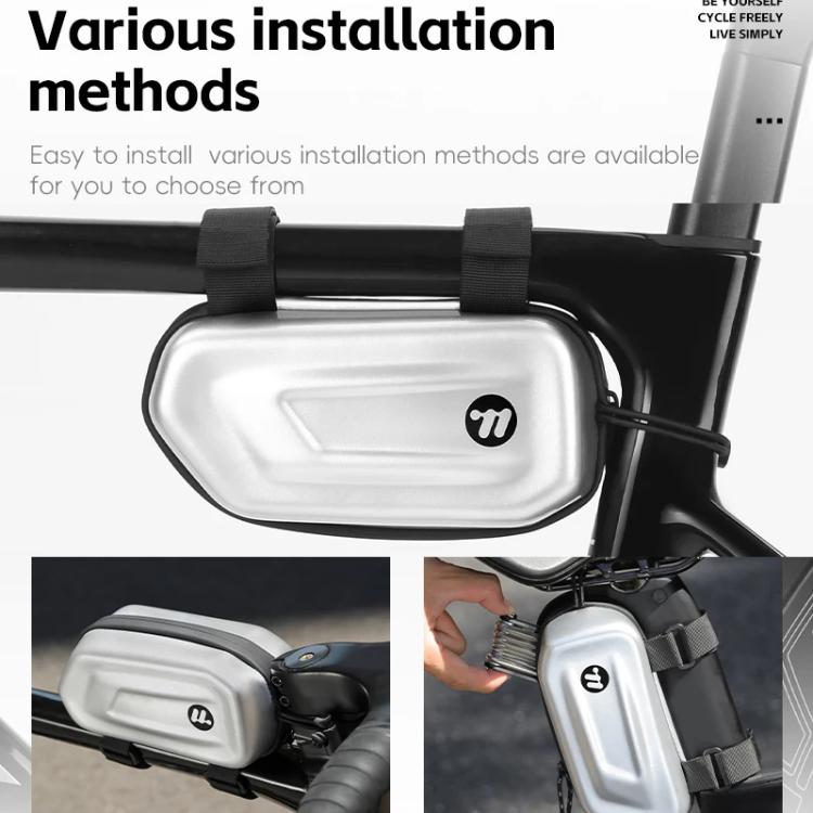 WEST BIKING Bicycle Glasses Hard Case Storage Bag Top Tube Bag Portable Crossbar Bag