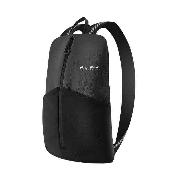 WEST BIKING Bicycle Riding Backpack Reflective Warning Outdoor Lightweight Portable Shoulder Bag