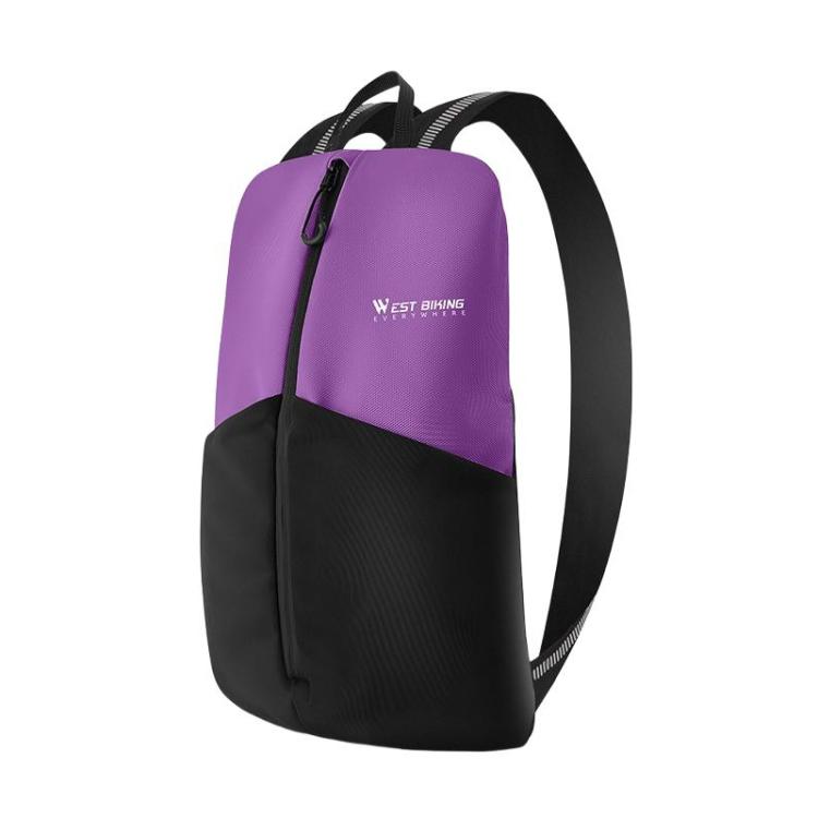WEST BIKING Bicycle Riding Backpack Reflective Warning Outdoor Lightweight Portable Shoulder Bag