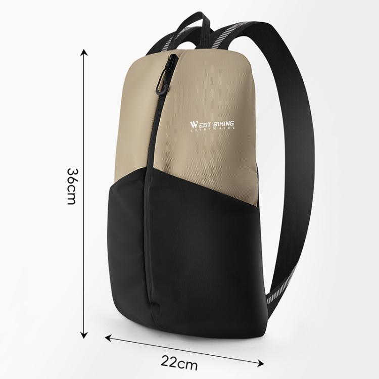 WEST BIKING Bicycle Riding Backpack Reflective Warning Outdoor Lightweight Portable Shoulder Bag