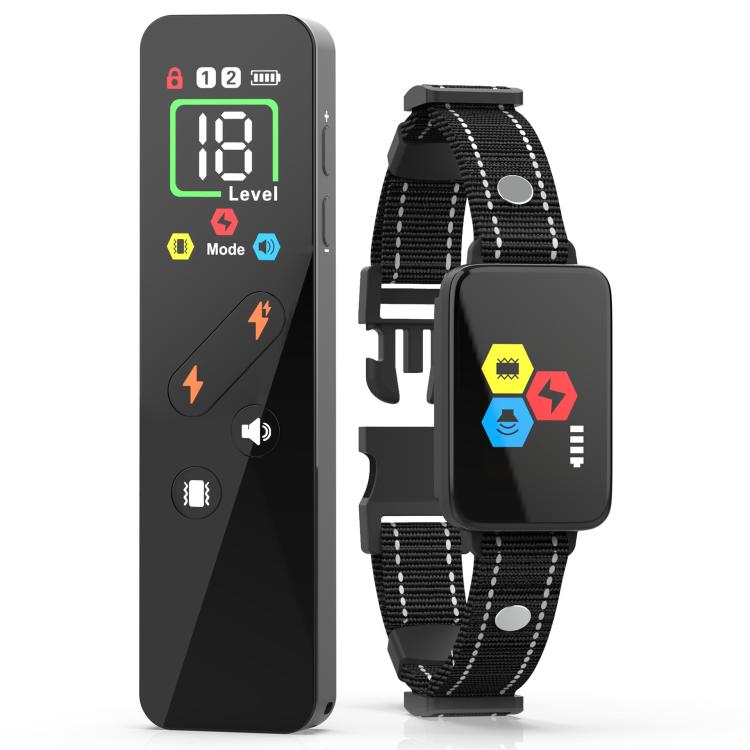 Color Screen Shock Collar Remote Control Dog Training Device