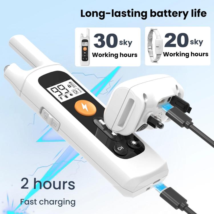 Remote Control Dog Barking Control Device Rechargeable Waterproof Electric Shock Collar