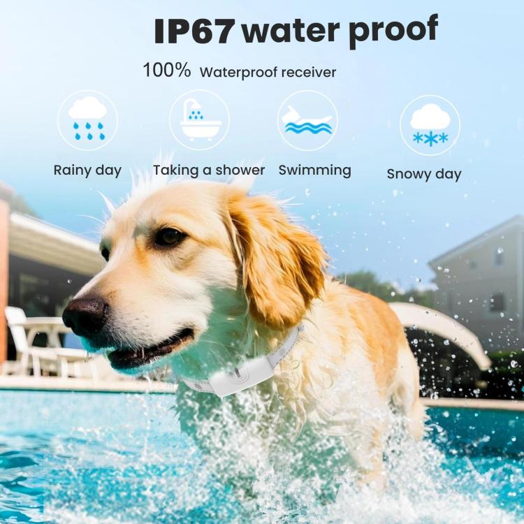 Remote Control Dog Barking Control Device Rechargeable Waterproof Electric Shock Collar