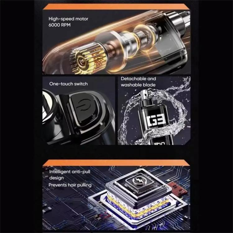 WUSHANG Rechargeable Nose Hair Trimmer USB-C Charging Gentle & Painless Nasal Grooming