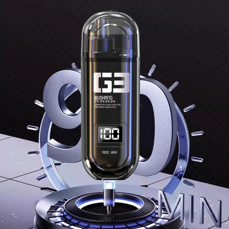 WUSHANG Rechargeable Nose Hair Trimmer USB-C Charging Gentle & Painless Nasal Grooming