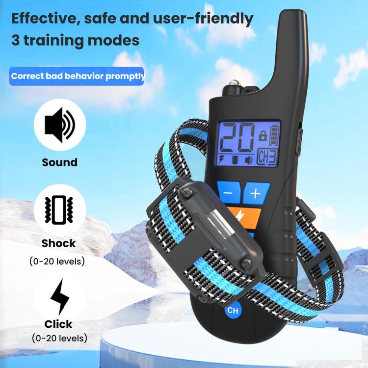 Remote Control Dog Barking Control Device Waterproof Electric Shock Collar