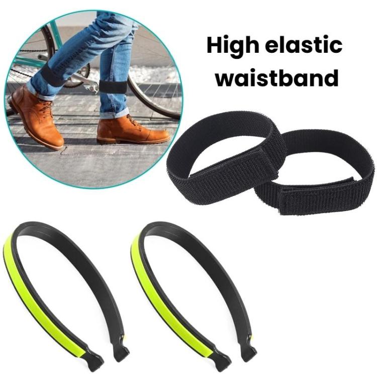1pair Reflective Pants Cinch Strap For Cycling Sports Pants Garter Leg Band