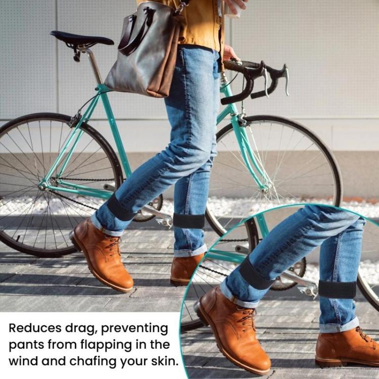 1pair Reflective Pants Cinch Strap For Cycling Sports Pants Garter Leg Band