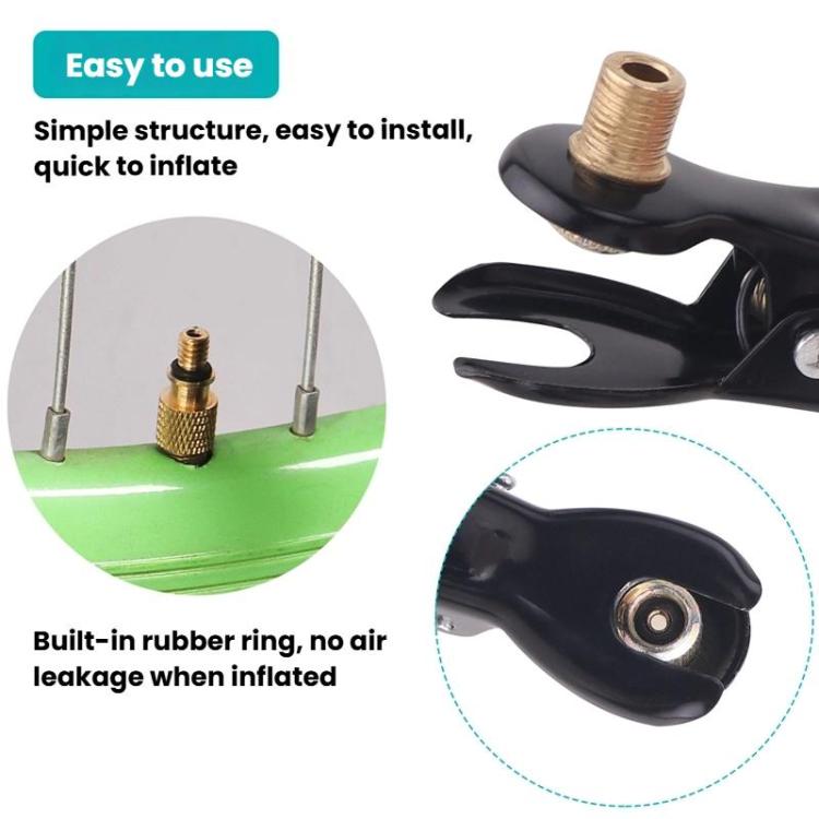 5pcs Schrader To Presta Valve Adapter Clip Portable Presta Valve Inflation Adapter