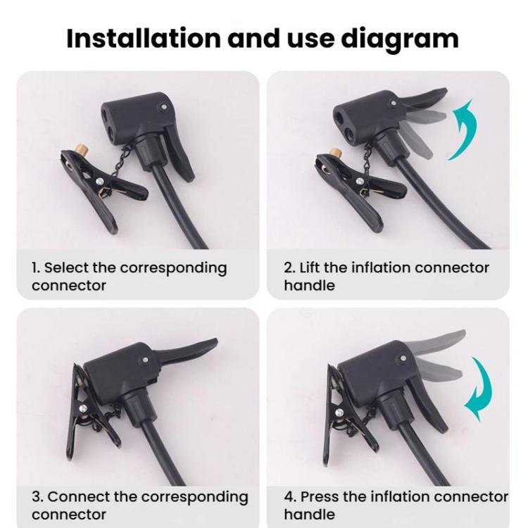 5pcs Schrader To Presta Valve Adapter Clip Portable Presta Valve Inflation Adapter