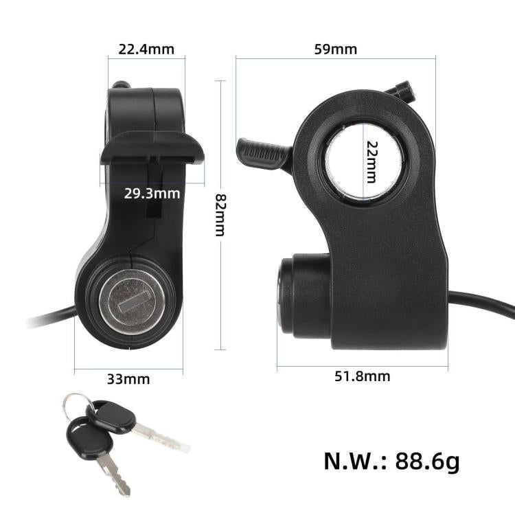 For KUGOO / Kukirin G2 Pro / G2 Max Scooters Including Ignition Key Switch Lock