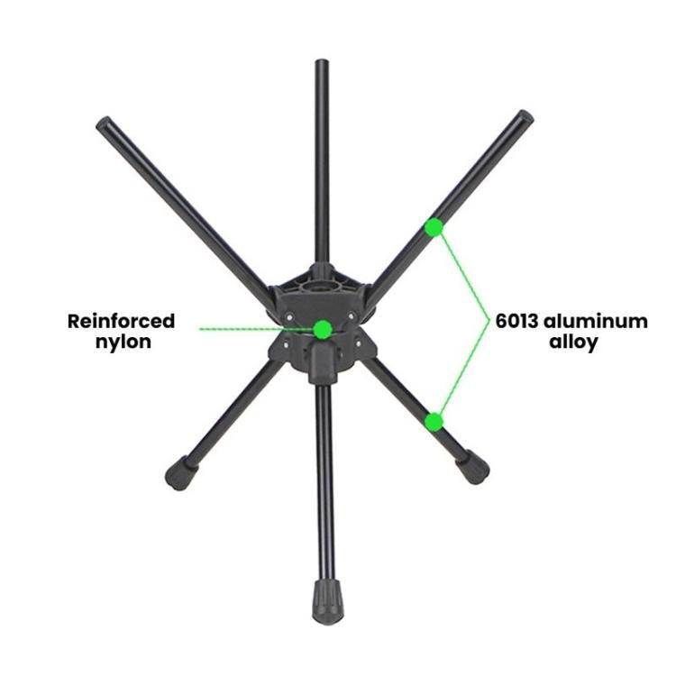 COOL CAMP C-Y008 Outdoor Camping Swivel Folding Chair Aluminum Alloy Triangular Stool For Hiking Fishing Barbecuing