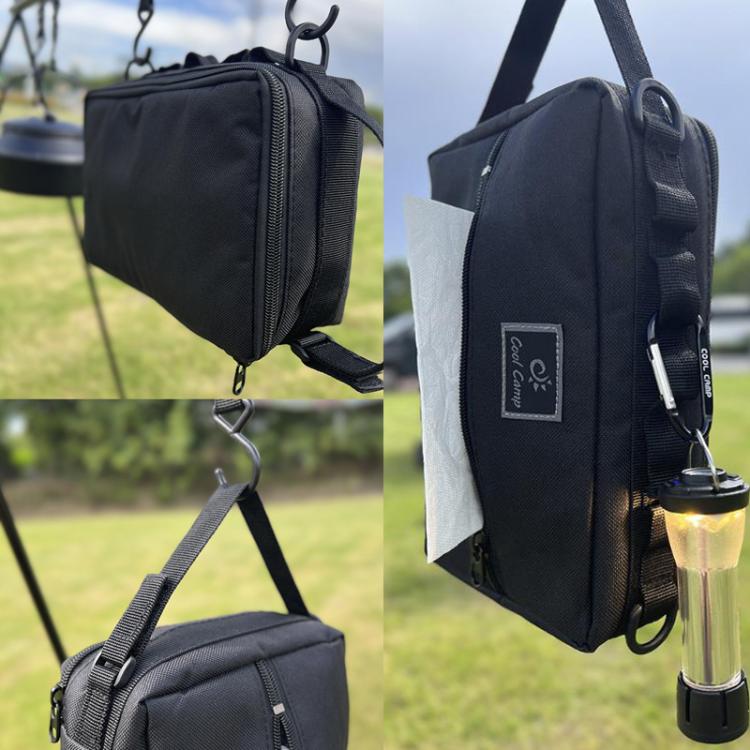 COOL CAMP CF-3303 Car Tissue Hanging Bag Outdoor Camping Tool Tableware Storage Bag