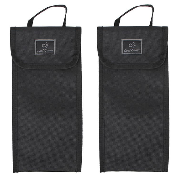 COOL CAMP F-3014 2pcs Outdoor Camping Tent Peg Storage Bag Rectangular Handheld Tool Bag