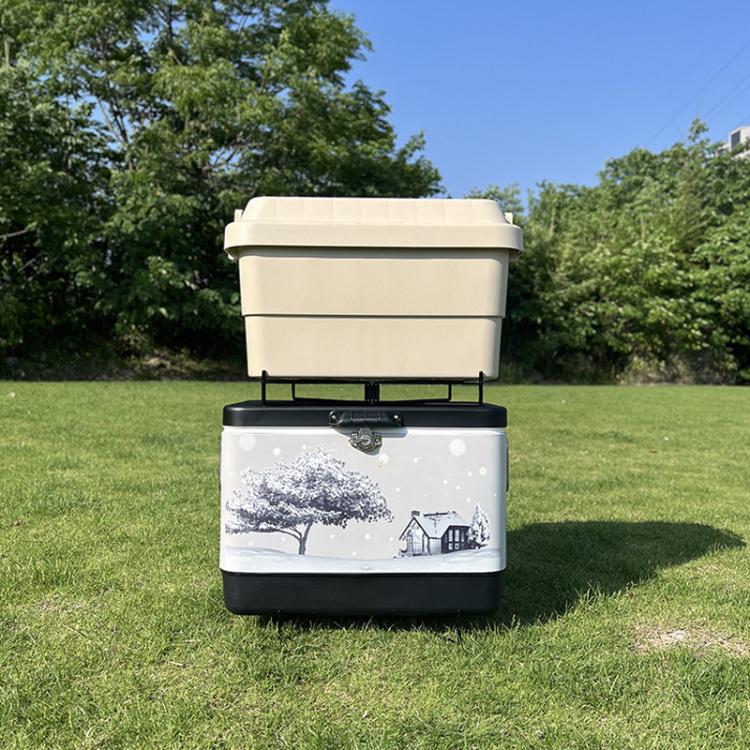 COOL CAMP CF-7001 Outdoor Camping Folding Storage Rack Camping Water Bucket Base Support Mat