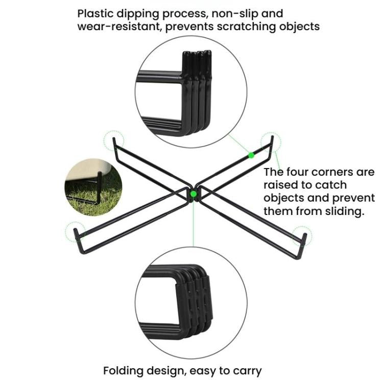 COOL CAMP CF-7001 Outdoor Camping Folding Storage Rack Camping Water Bucket Base Support Mat