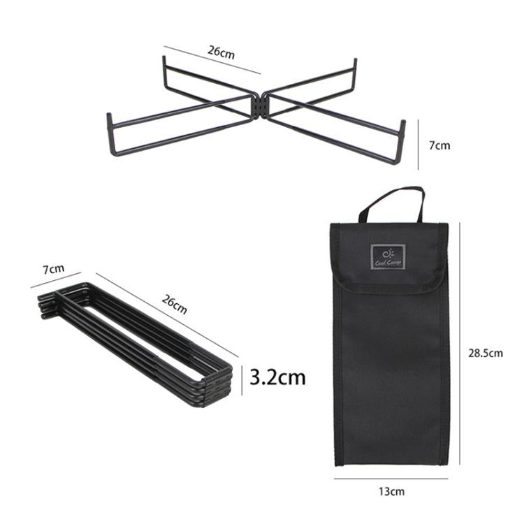 COOL CAMP CF-7001 Outdoor Camping Folding Storage Rack Camping Water Bucket Base Support Mat