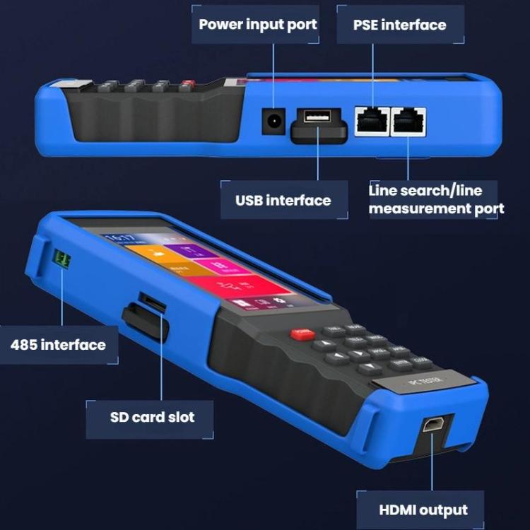 IPC9310Plus-N 4.5 Inch Engineering Tester Network Analog Coaxial Video Surveillance Tester