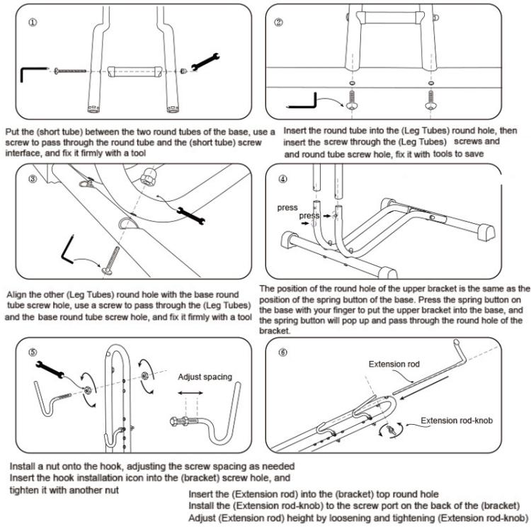 Portable Vertical Bicycle Display Stand for Parking and Maintenance