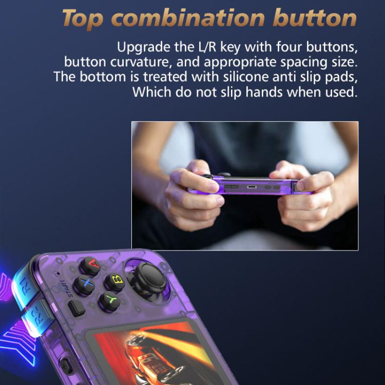 R36H 3.5 inch IPS Screen Open Source Handheld Game Console Portable Retro Pocket Console