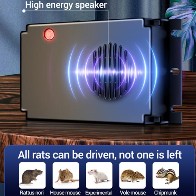 12.5Khz Frequency-Varying Ultrasonic Rodent Repeller For Car Engine Compartment, Indoor, Warehouse, Outdoor Use