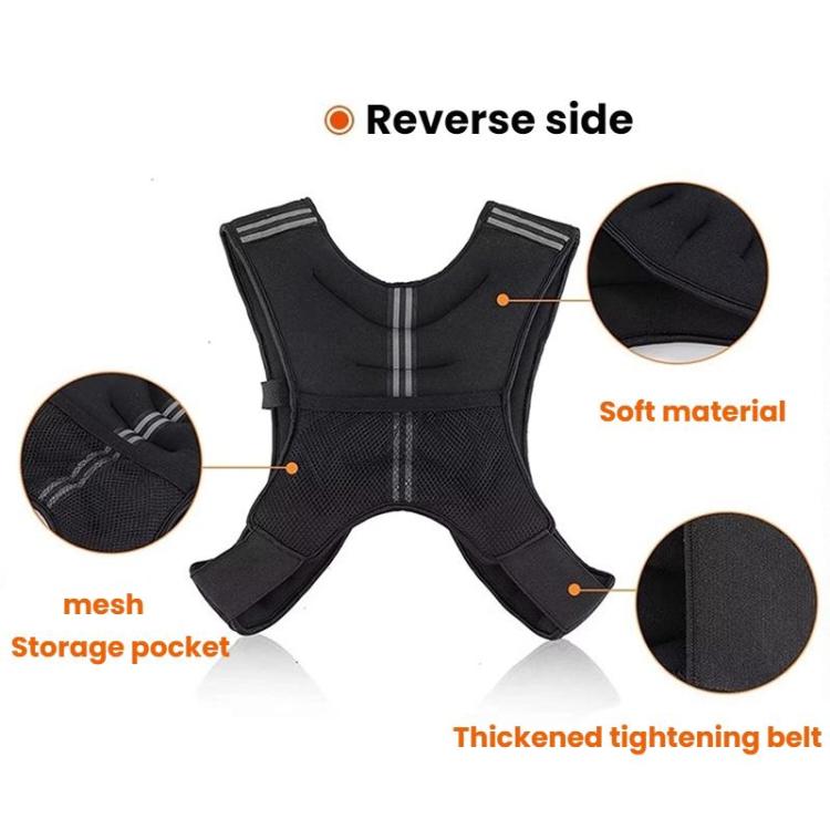 Weighted Reflective Vest Fitness Training Sports Sandbags