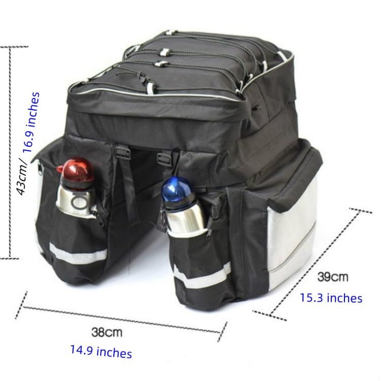3 in 1 Mountain Bike Pannier With Large Capacity For Rear Racks