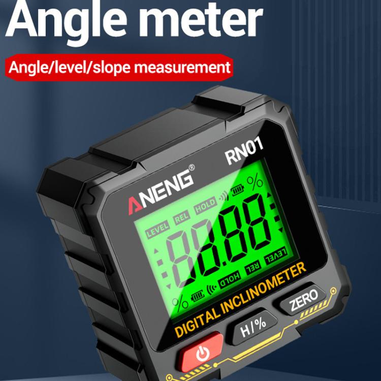 ANENG RN01 Digital Inclinometer Precision Angle Finder With 4-Sided Magnet & Auto-Rotate Screen