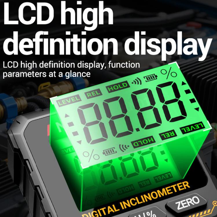 ANENG RN01 Digital Inclinometer Precision Angle Finder With 4-Sided Magnet & Auto-Rotate Screen