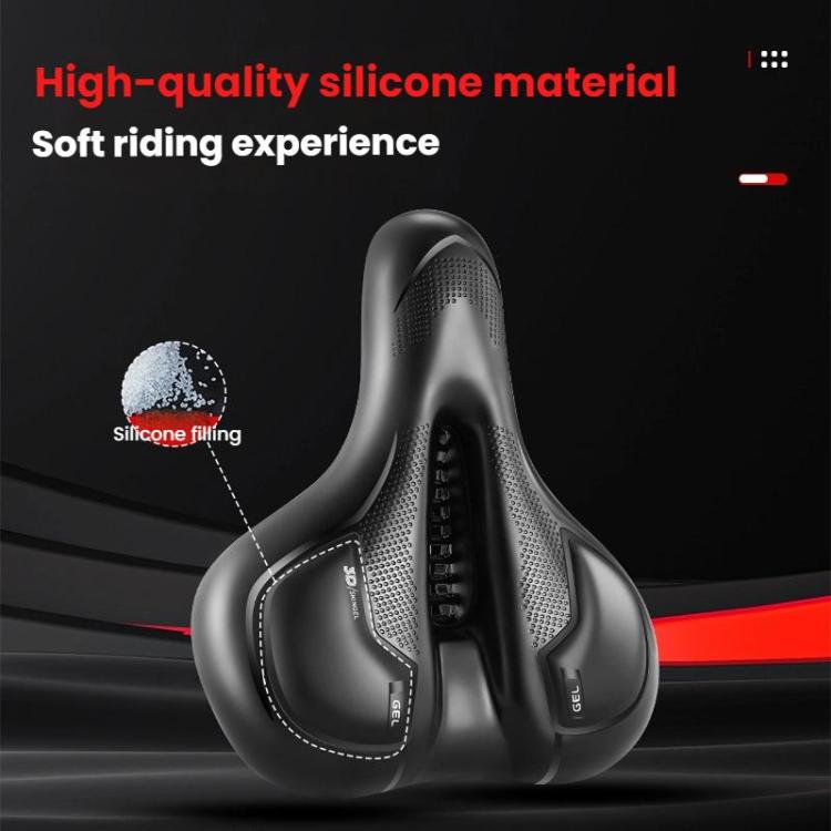 Thickened Universal Bicycle Saddle With Silicone Shock Absorber