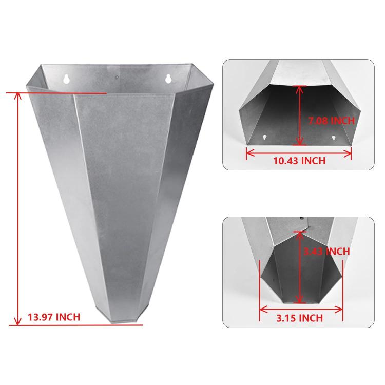 Heavy-duty Metal Poultry Cone for Chicken and Duck Restraint Funnels