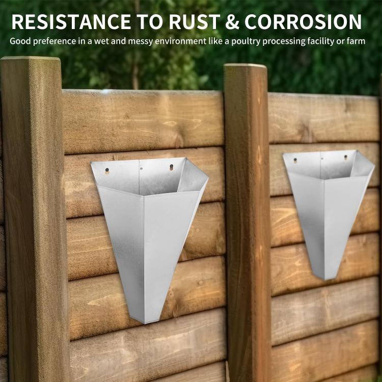 Heavy-duty Metal Poultry Cone for Chicken and Duck Restraint Funnels