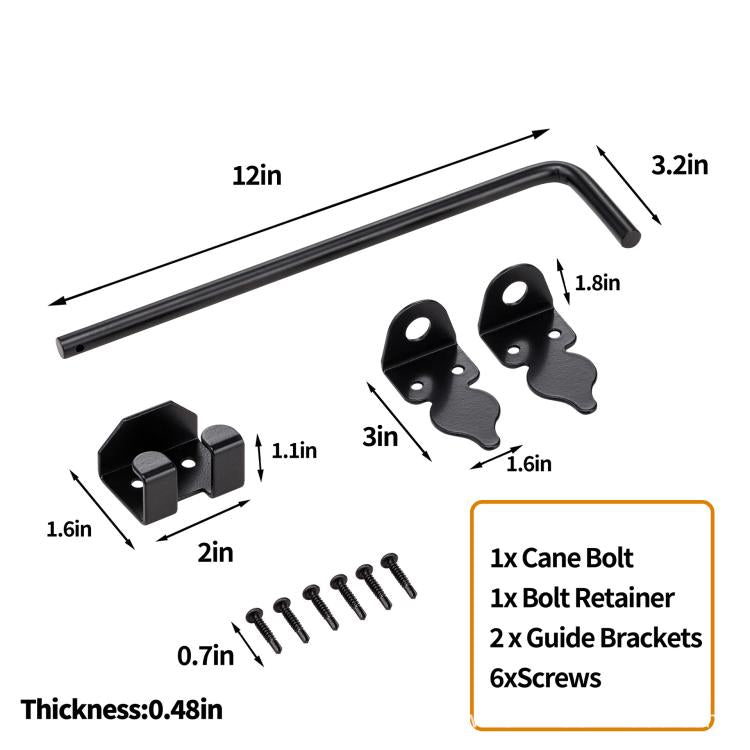 1pc 12inch Outdoor Fence Gate Latch