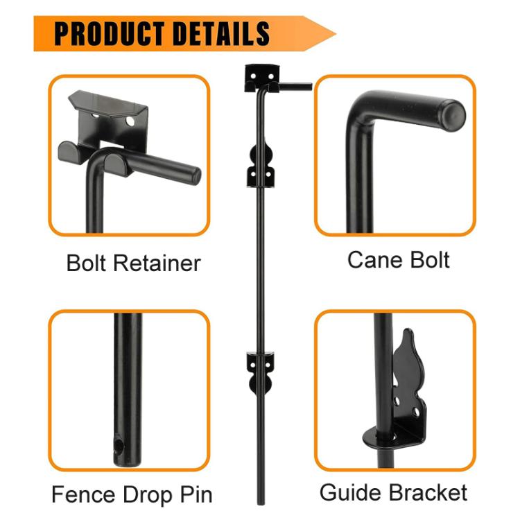 1pc 12inch Outdoor Fence Gate Latch